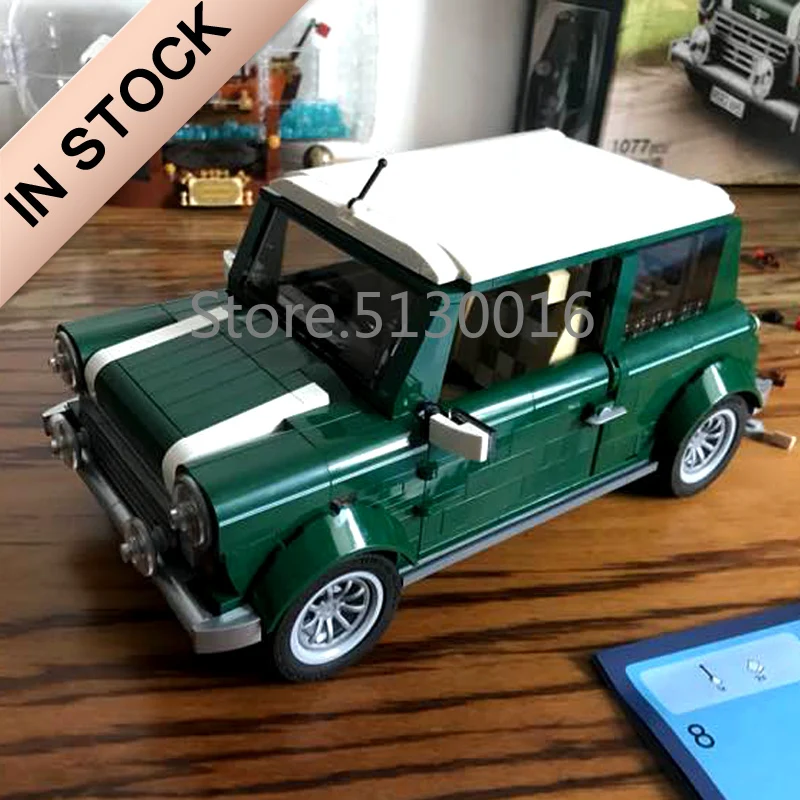 

In stock 21002 Technic Creator The Mini Cooper 1077Pcs Building Blocks Compatible 10242 Bricks Toys Christmas Gifts