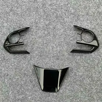 

For Toyota Harrier Venza 2020 2021 ABS Car Steering Wheel Control Panel Button Cover Trim Cover Protector Sticker Car Accessory