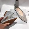 2022 Summer New Pointed Toe Women Flats Bling Air Mesh Shoes Comfortable Flats Soft and Comfortable Casual Flats Slip On Shoes ► Photo 2/6