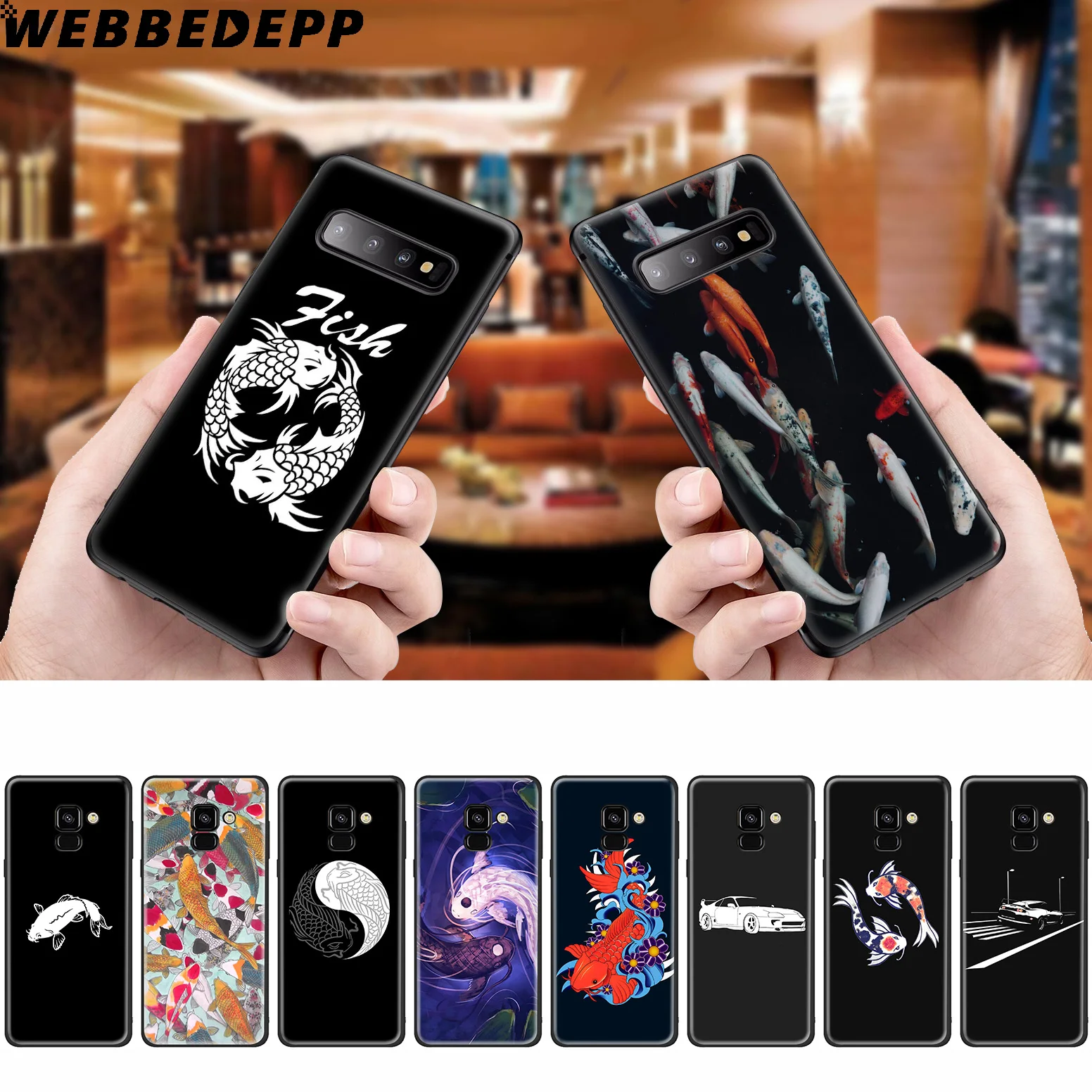 Koi Fish Japan Car Soft Case for Samsung Galaxy A50s A40s A30s A20s A10s Phone Cover TPU |