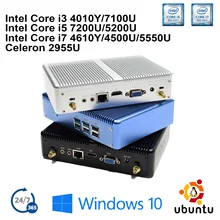 Intel core маленький компьютер хост i3 7100U i7 4500U i5 7200U Celeron 2955U Skylake Pentium 4405U ddr3 мини настольный ПК игровой фактор