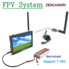 FPV System Wide Voltage 5.8G 40CH 600mw transmitter +FPV mini camera and 5.8g 48CH 7 inch TN HD Fpv Monitor for FPV Racing Drone