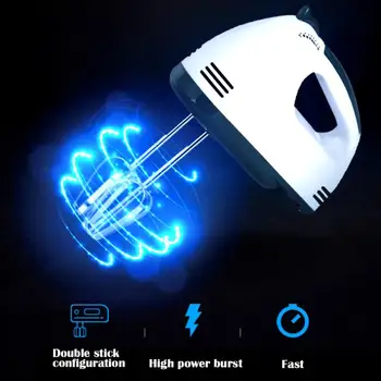 

7 Speed Handheld Eggbeater Mini Mixer Food Blender Multifunctional Food Processor Kitchen Mini Electric Manual Cooking Tool 220V