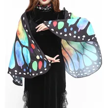 Шарф, Женская шаль бабочка женское крыло шаль шарфы дамское пончо костюм аксессуар мода