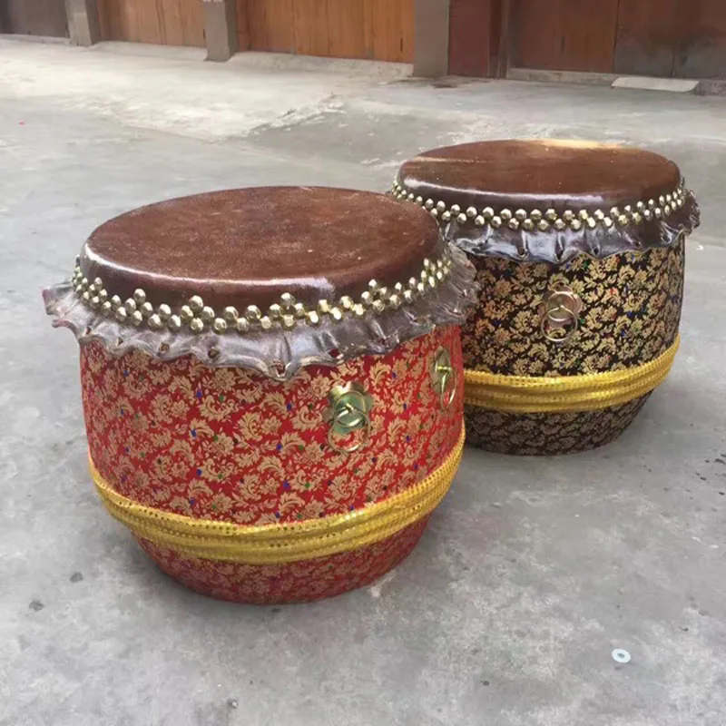 Танцевальный барабан с Львом Wusuh Kungfu большой китайский Фошань Лев барабаны