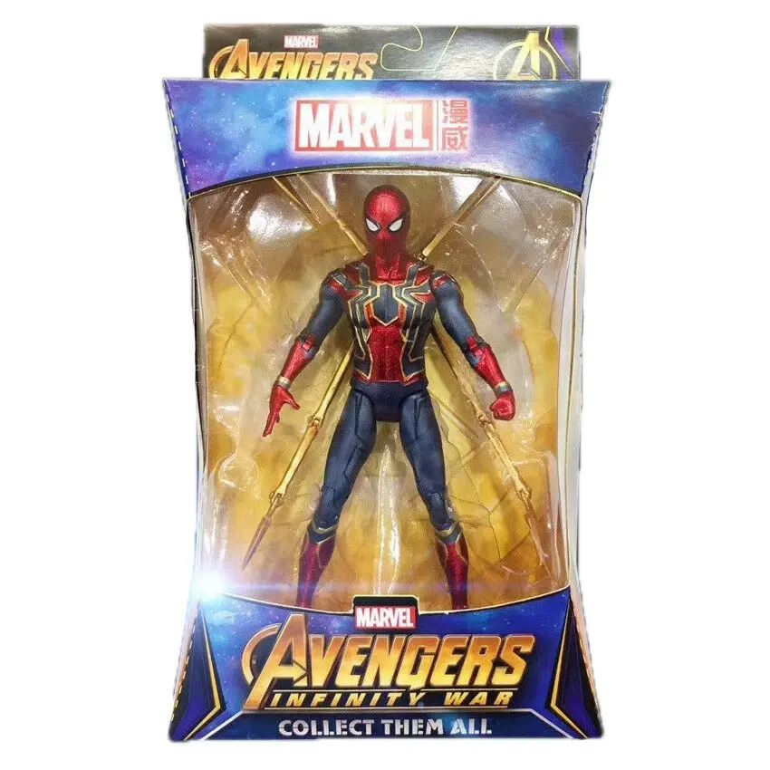 

Marvel Spider Man Iron Spider Action Figure Avengers Endgame 7 Model Toy Fan Gift