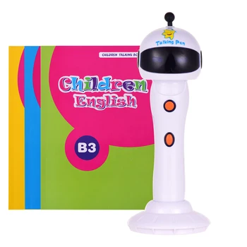 

Digital Children English Talking Pen with 3 Interactive Books 6 Languages Learning Device Voice Learning Pen Kit Educational Toy