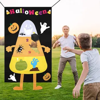 

Hanging Toss Game Halloween Party Pumpkin Toss Game With 3pcs Bean Bags Indoor Outdoor Throwing Games For Adults Kids Funny Prop