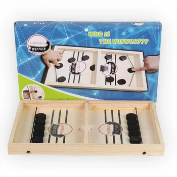 

Family Games Table Hockey Game Catapult Chess Parent-child Interactive Toy Fast Sling Puck Game Ice Hockey Games For Children