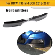 Для F30 карпередового бампера из углеродного волокна разветвитель для BMW F30 320i 325i 328i 335i M Sport Sedan 4 двери 13-17 передние закрылки для губ