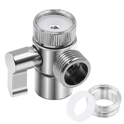 Alloy Switch Faucet Adapter 3 Way Tee Water Tap Connector Kitchen Sink Splitter Diverter Valve Separator for Toilet Bidet Shower