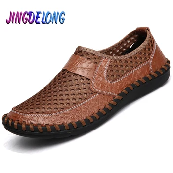 

2020 Fashion Mens Sandals Summer Mesh Men's Beach Sandals Comfortable Breathable Male Outdoor Beach Slippers Slip-ON Man Sandals