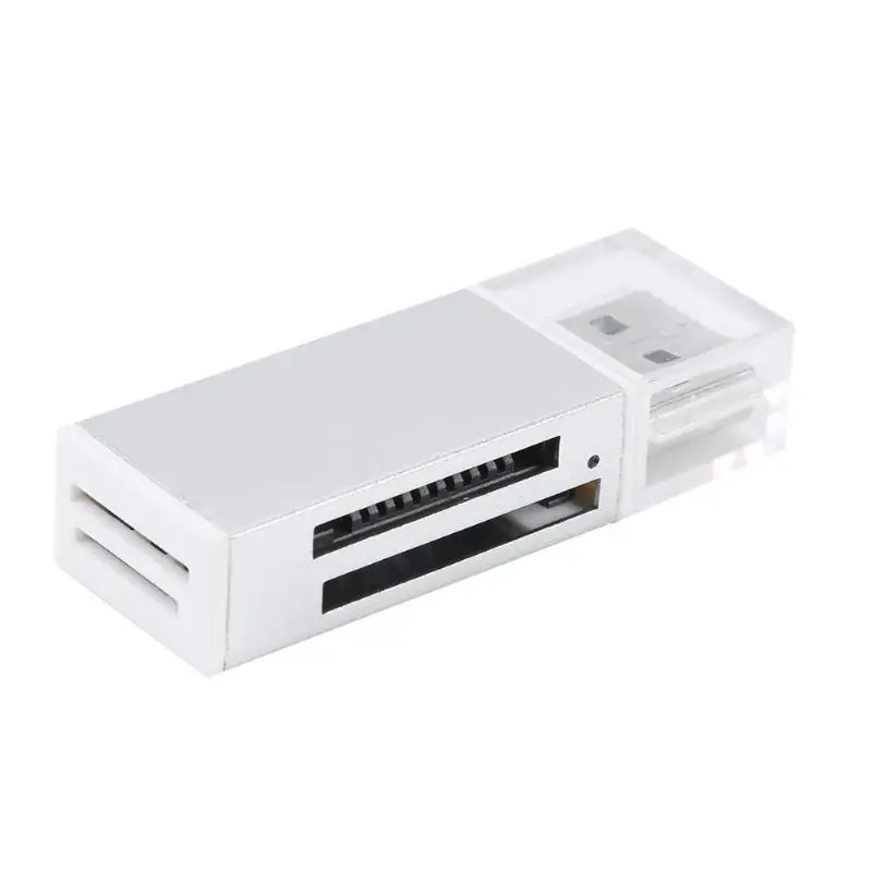 USB2.0 4 в 1 устройство для чтения карт памяти из алюминиевого сплава для MS/TF/Micro MS/M2 карты
