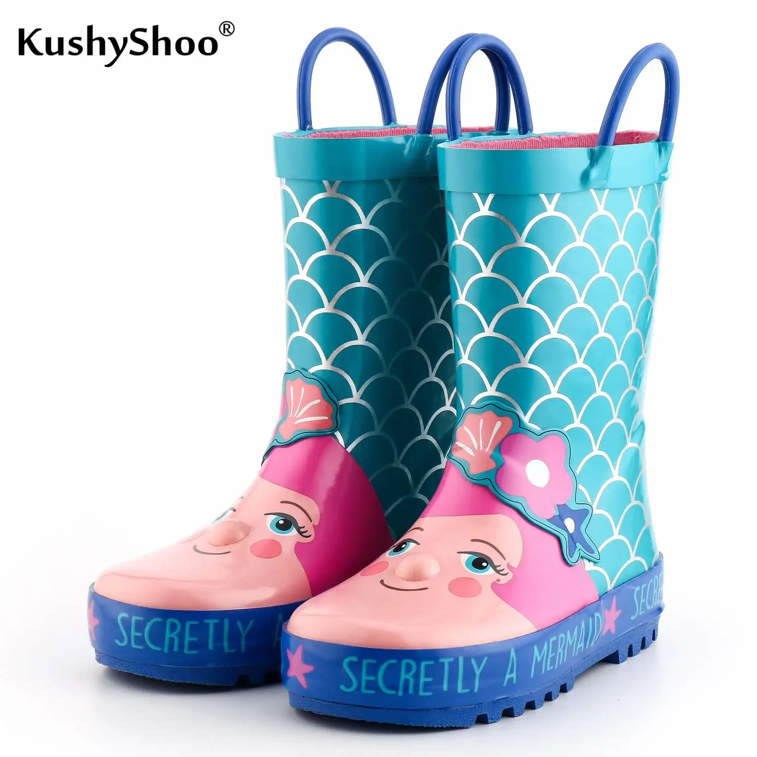 KushyShoo Kids Rain Boots Children's 