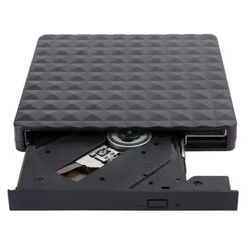 

Optical Drive External Ultra Thin Round DVD Burner XD003 USB3.0 Integrate USB+TYPE-C Wire New