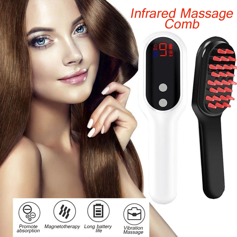 Anti Hair Loss Comb With Therapy Infrared Red Light Phototherapy Scalp