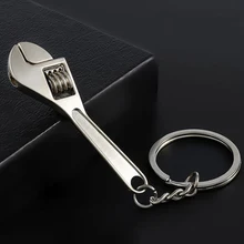 

Fashion Jewelry DIY Key Ring Key Chain Creative Tool Wrench Spanner Key Chain Ring Keyring Metal Keychain Adjustable Spanner