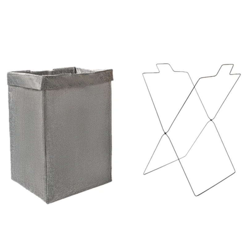 

Laundry Basket Large Storage Bag Foldable Dirty Laundry Basket Dirty Laundry Basket Children Iron Frame Imitation Bathroom Stora