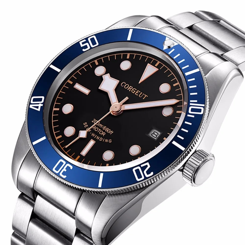 

Design Brand Luxury Men Watches lume Automatic 2019 Military Sport Swim Clock Waterproof Business Mechanical Wristwatch8
