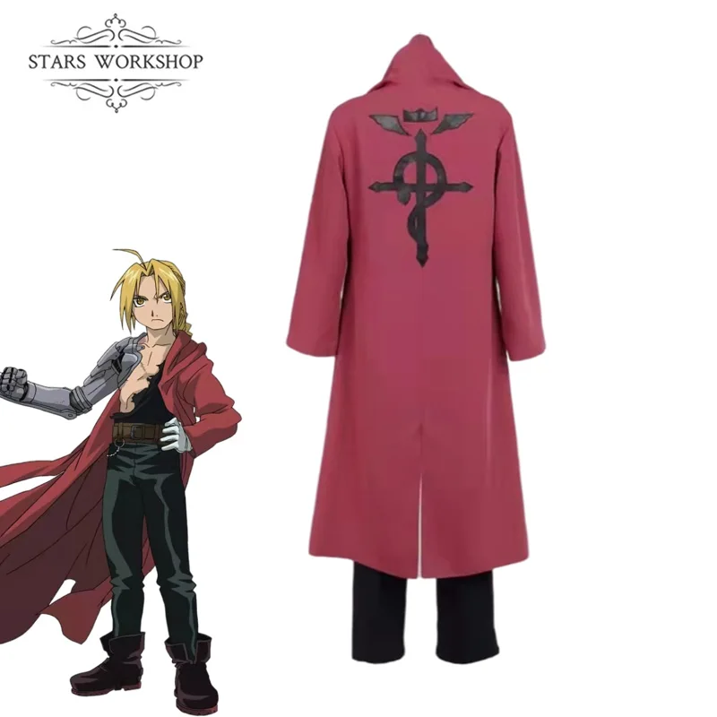 Cosplay Anime Fullmetal Alchemist Kostum Cosplay Edward Elric Jas