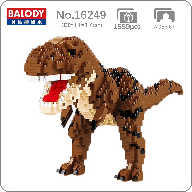Balody 16249 Jurassic Dinosaur Tyrannosaurus Rex Animal Monster Mini  Diamond Blocks Bricks Building Toy for Children Gift no Box|Blocks| -  AliExpress