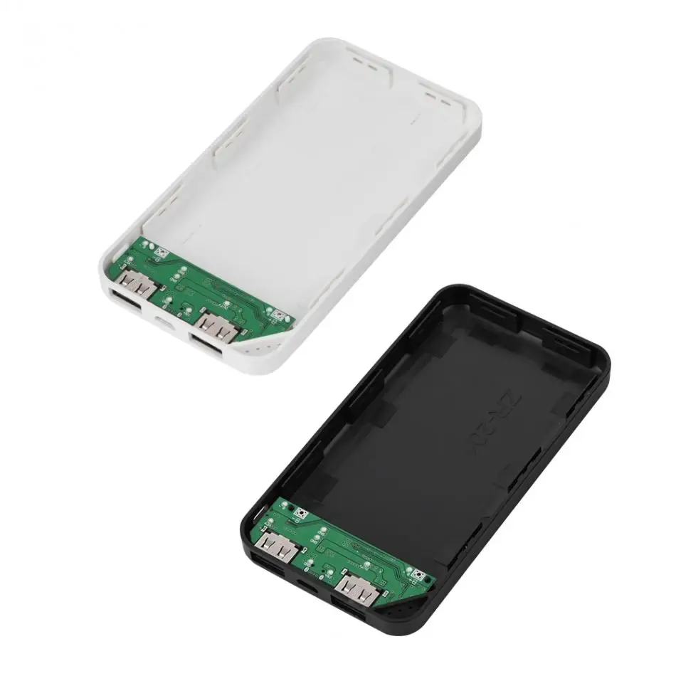

(No Battery) 10000mAh DIY Power Bank Shell Case Dual USB Fast Charging Power Bank Box for 6060100/1260100 Polymer Battery