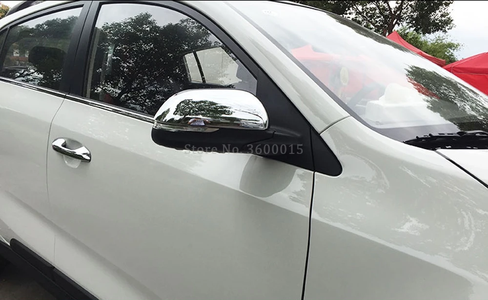 Накладка на боковое зеркало заднего вида для Kia Rio 4 2018 2019|Хромирование| |