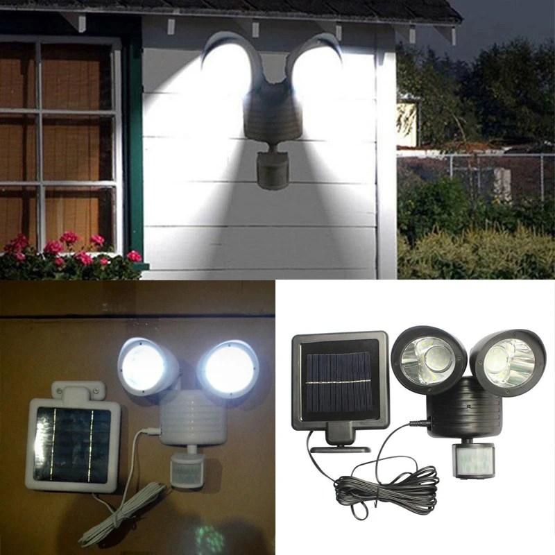

Solar Auto Powered 22-LED Motion Sensor Light Garden Yard Wall Path Spotlight