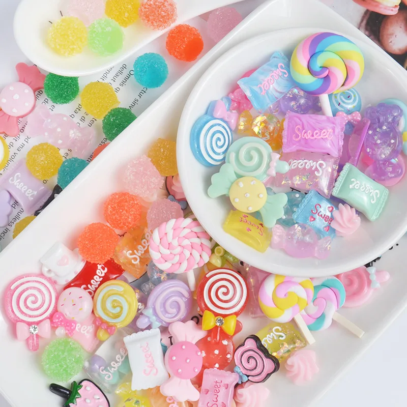 1/5/10pcs Candy Mix Addition Slime Charms for Lizun Slime Supplies Filler DIY Polymer Accessories Toy Model for Kids Toys Gift