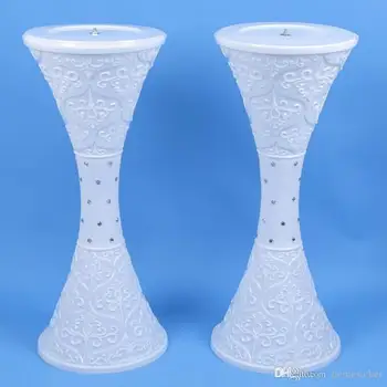 

Colorful Changed LED Wedding Roman Column Road Lead Flower Pots European Styles Plastic Pillars Road Cited Wedding Props Decorat