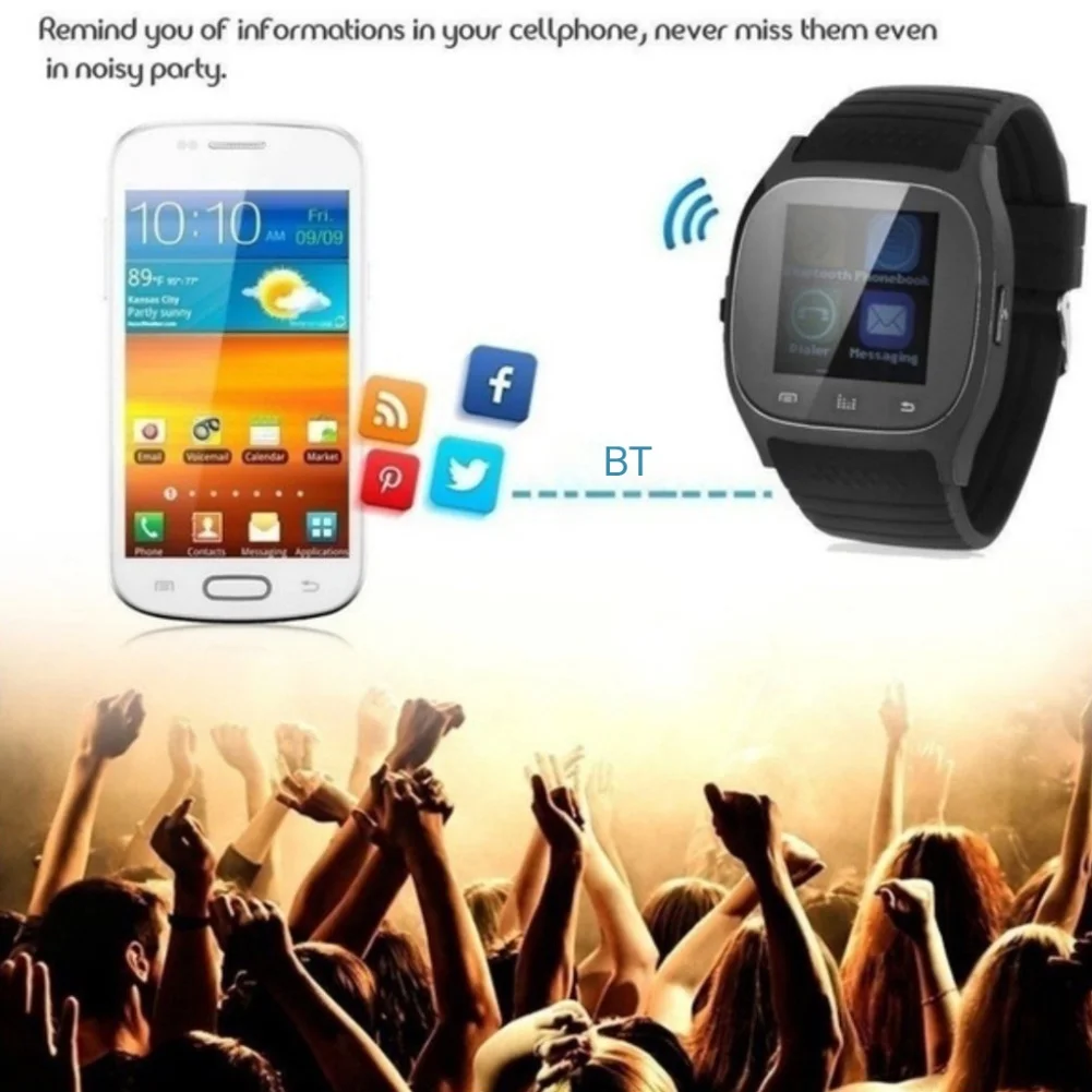 M26 waterproof Smartwatch Bluetooth M26 Smart Watch Daily waterproof LED Display For Android Phone  - 4000225512426
