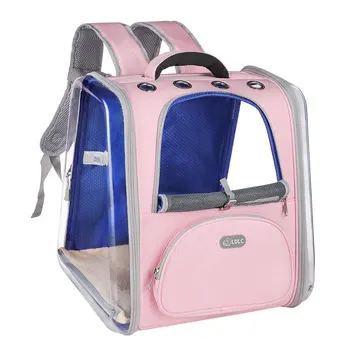 

Cat Carrier Bag Breathable Transparent Puppy Cat Backpack Cats Box Cage Small Dog Pet Travel Carrier Handbag Space Capsule