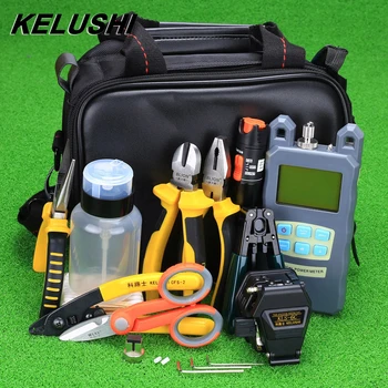 

24 In 1 Fiber Optic Welding Tool Kit SKL-6C Fiber Cleaver Power Meter Visual Fault Locator Wire Pliers Fiber Cable Tester Tools