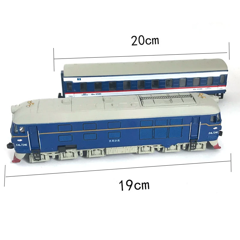 Горячая 1: 87 паровой поезд литой под давлением локомотив модель из сплава игрушка автомобиль тянется поезд со звуковым светом модель игрушки для детей