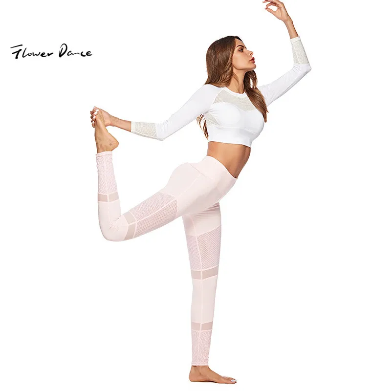 

FlowerDance Stretchy Yoga Pants Tights Pants leggings Sport Women Fitness Gym Girl Energy Heart Yoga Pants