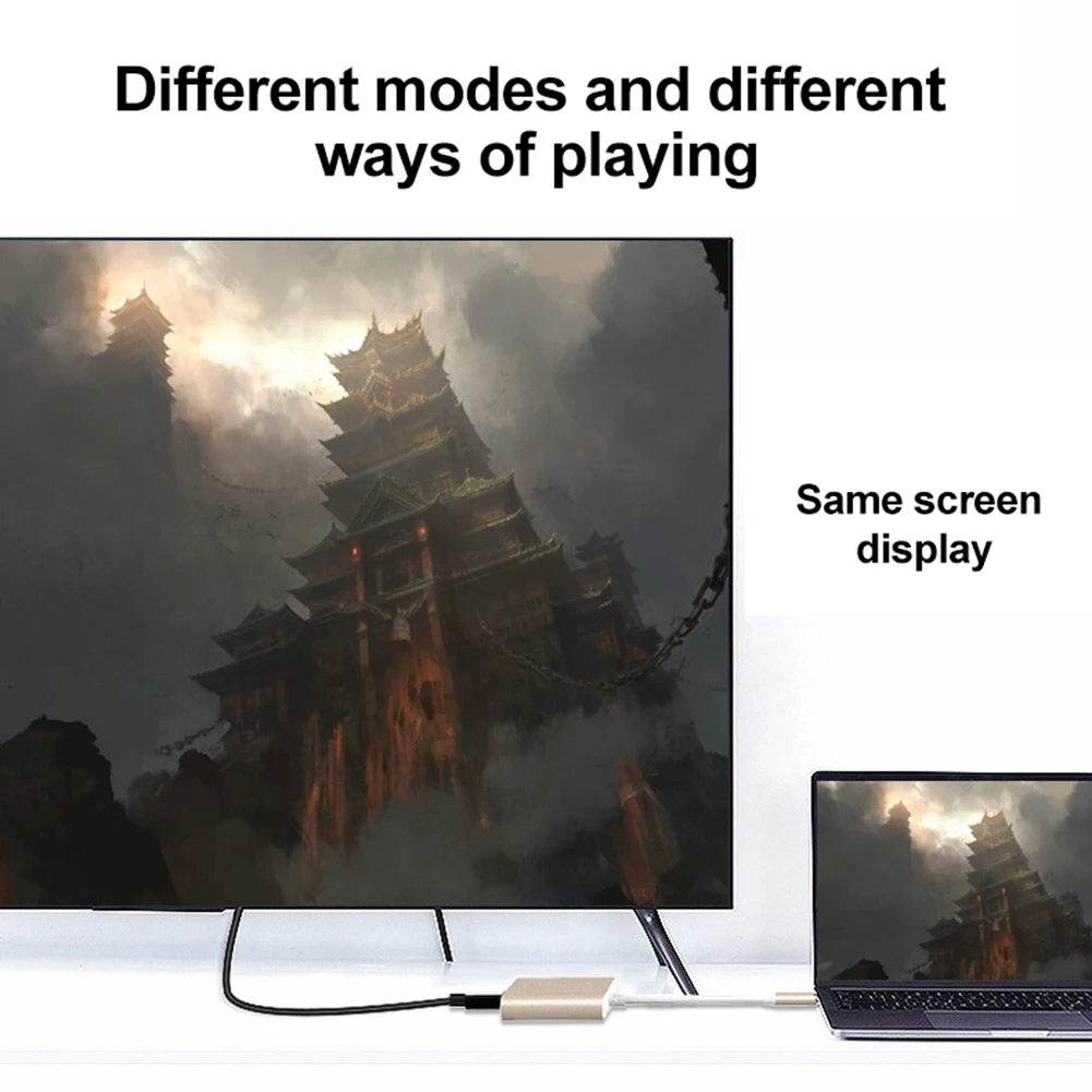 3 в 1 1080P HD type-C к VGA USB 3,0 адаптер конвертер кабель концентратор для MacBook
