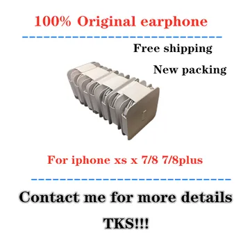

50pcs/lot original Quality headset in ear earphone with Remote Mic With Retail Packing For iphone xs X 7/8 7/8plus