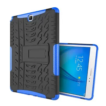 

Armor Shockproof Non Slip Stand TPU+PC Case For Samsung Galaxy Tab A 9.7 T555 T550 SM-T555 SM-P550 Anti-knock Cover +FilmPen