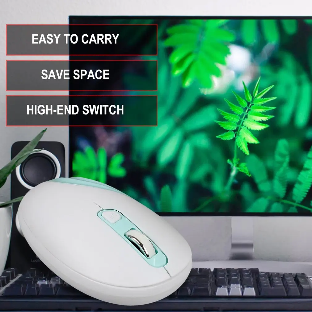 Новая модная удобная эргономичная беспроводная мышь G833 2,4G для ноутбука синяя розовая беспроводная мышь