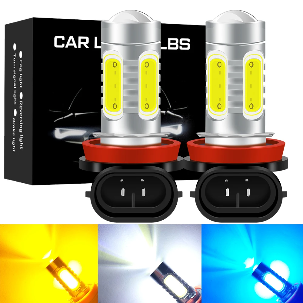 

2x H8 H11 LED Fog Lamp H9 COB 5SMD LED 1500LM 9005 HB3 9006 HB4 PSX24W 881 H1 H3 LED Bulbs Car Driving DRL Auto Lamp 6000K White