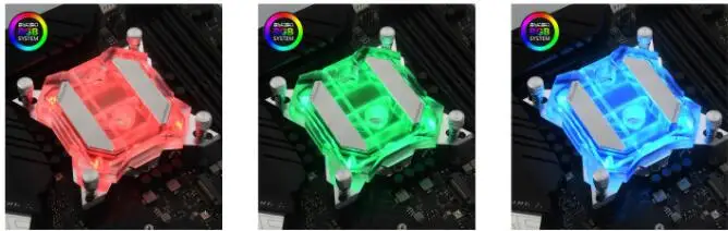 Bykski Процессор воды блок для Intel LGA 1150 1151 1155 1156, 2011,2066, Процессор кулер 5v 3pin, 12v 4pin Процессор-XPH-T8 - Цвет лезвия: 12V 4PIN RGB Light