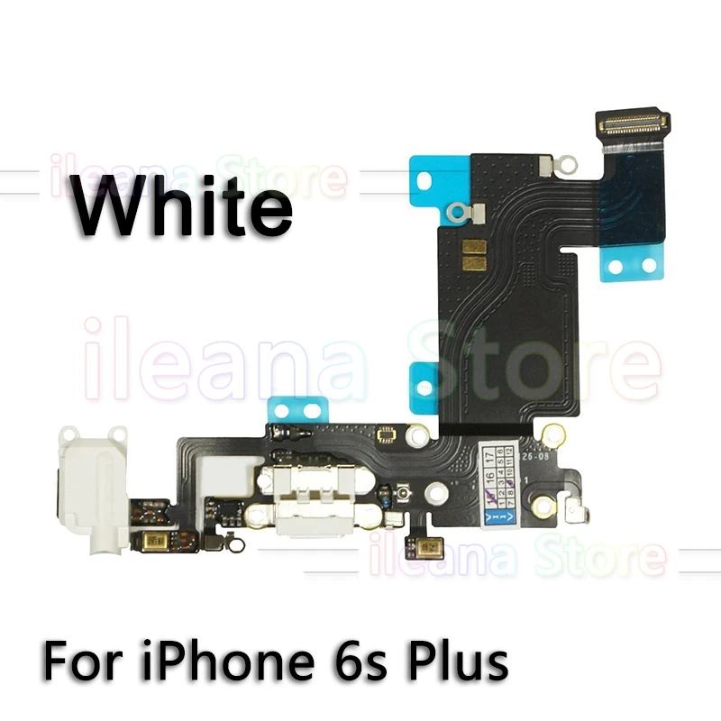 OEM USB порт зарядное устройство док-станция гибкий кабель для iPhone 6 6s 7 8 Plus док-станция для зарядки с микрофоном Flex - Цвет: 6s Plus White