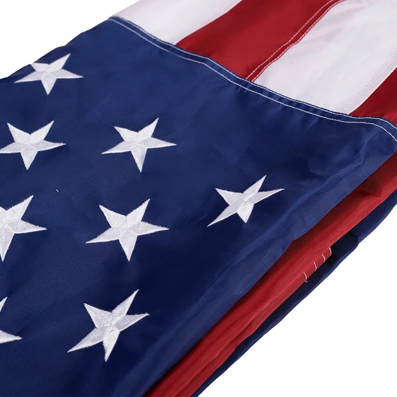5'x8' США Американский национальный флаг нейлон вышитые звезды