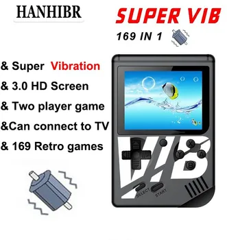 

New Q5 Retro Mini 8 bit Fc Retro game Video game Built-in 169 Games handheld game console Super VIB game 30 Vibrating sup Games