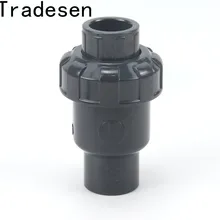 20 мм до 50 мм черный upvcnon-return клапан односторонний клапан 20 мм Внутренний обратный клапан вертикальный и Горизонтальный Общий