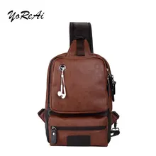 

YoReAi Luxury Brand Messenger Bag Men Chest Shoulder Vintage Crossbody Men's Business Sling Bags Male Casual Pack Hot Sales 2021