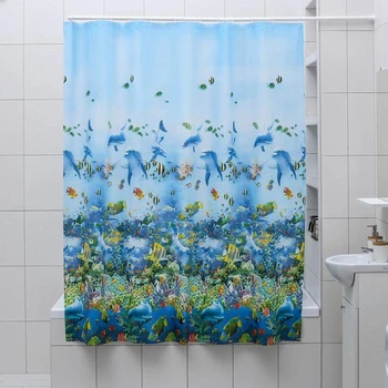 

Curtain for the bathroom 180 × 180 cm "Marine", EVA
