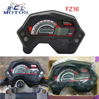 

Sclmotos- Motorcycle Tachometer FZ16 Speedometer New LCD Panel with Light for yamaha FZ16 Black Plastic Speedometer Odometer