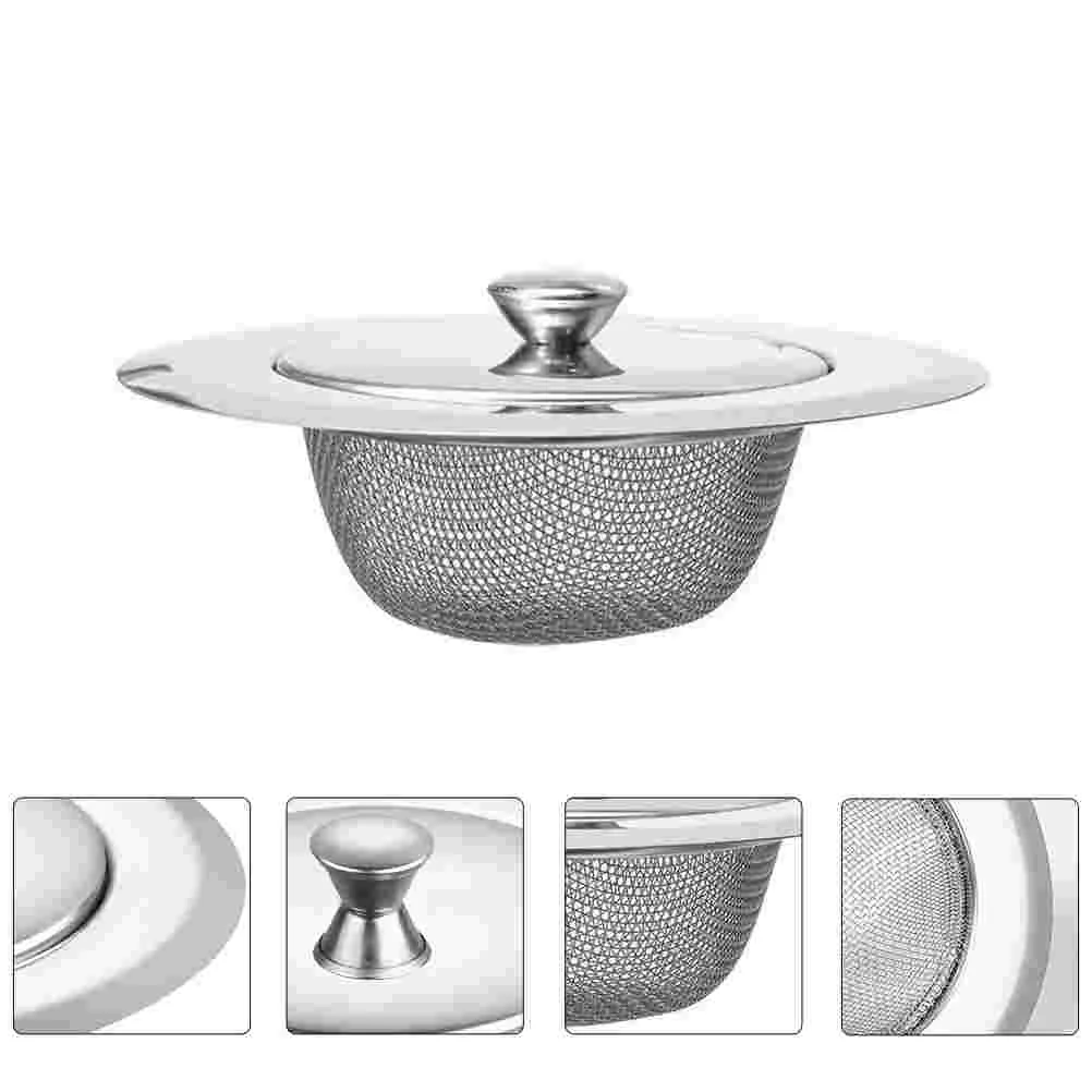 2 Sets of Stainless Steel Sink Drainage Strainers Kitchen Filter Meshes Filters (Silver) | Дом и сад