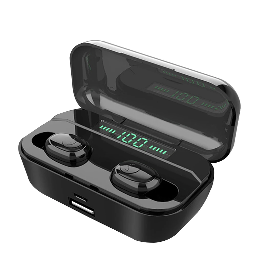 G6S светодиодный дисплей наушники Bluetooth 5 0 беспроводные стереонаушники 2200 мАч power